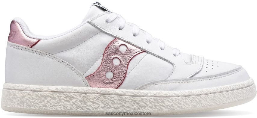 Saucony cancha de jazz metalizado mujer blanco/rosa P4B2Z0664