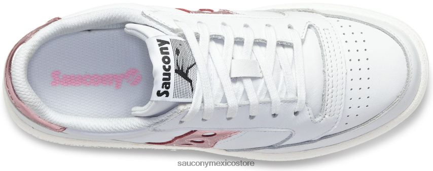 Saucony cancha de jazz metalizado mujer blanco/rosa P4B2Z0664