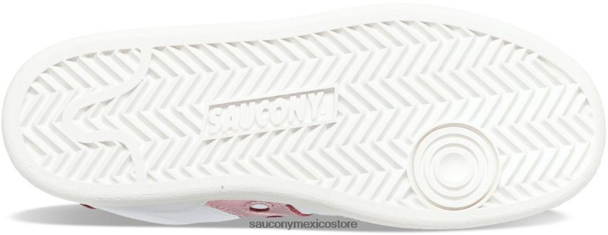 Saucony cancha de jazz metalizado mujer blanco/rosa P4B2Z0664
