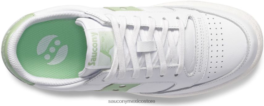 Saucony cancha de jazz metalizado mujer blanco/verde claro P4B2Z0662