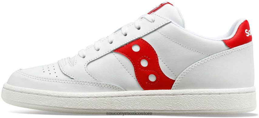 Saucony cancha de jazz pu hombres blanco rojo P4B2Z0239