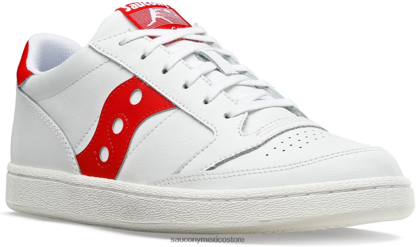 Saucony cancha de jazz pu hombres blanco rojo P4B2Z0239