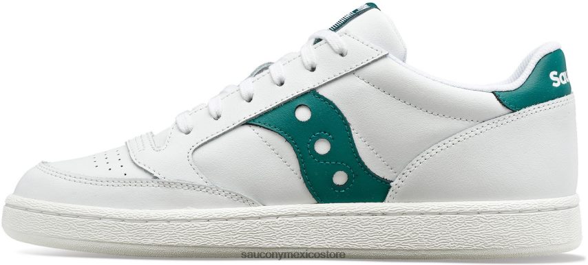 Saucony cancha de jazz pu hombres blanco verde P4B2Z0237