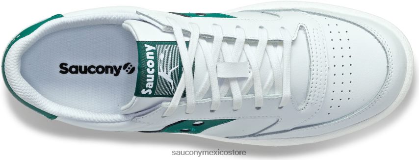 Saucony cancha de jazz pu hombres blanco verde P4B2Z0237