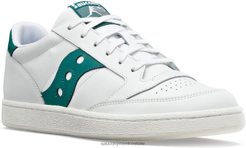 Saucony cancha de jazz pu hombres blanco verde P4B2Z0237