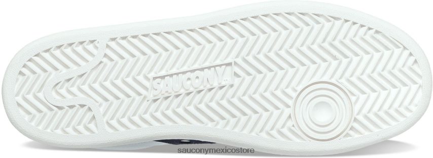 Saucony cancha de jazz pu hombres naval Blanca P4B2Z0238