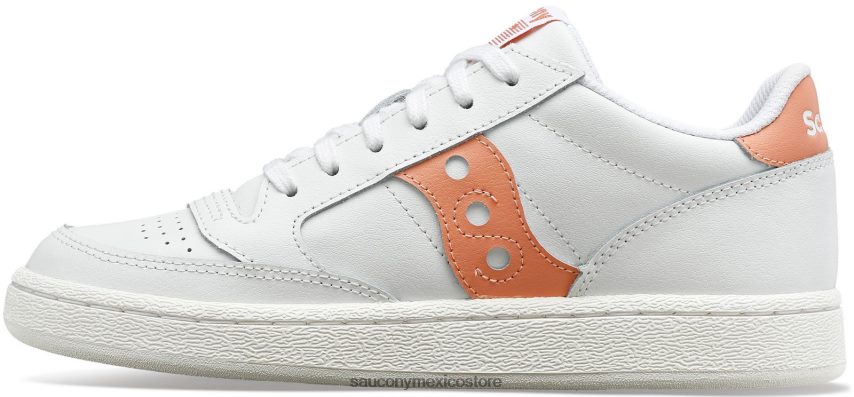 Saucony cancha de jazz pu mujer blanco/rubor P4B2Z0687