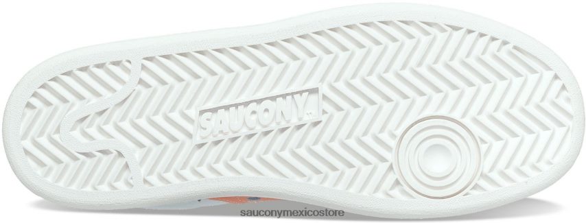 Saucony cancha de jazz pu mujer blanco/rubor P4B2Z0687