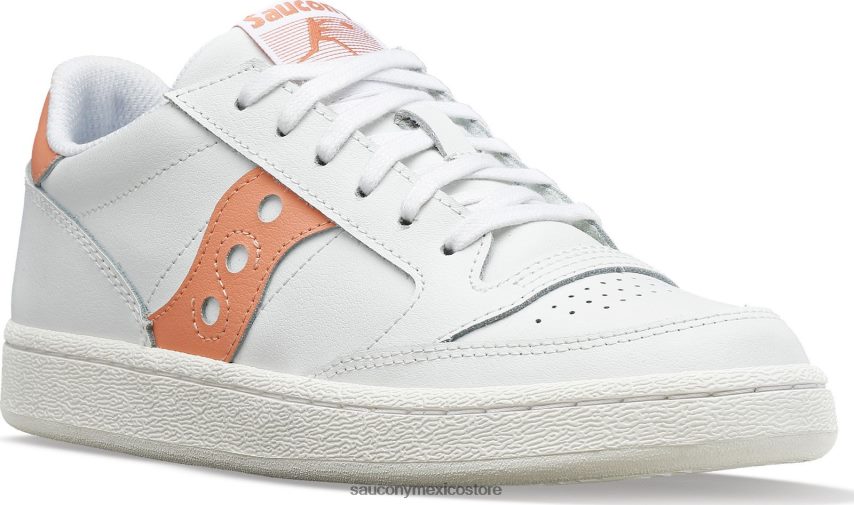 Saucony cancha de jazz pu mujer blanco/rubor P4B2Z0687