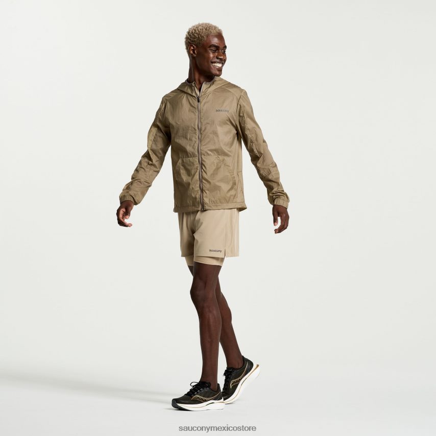 Saucony chaqueta plegable elevate hombres estaño P4B2Z0299