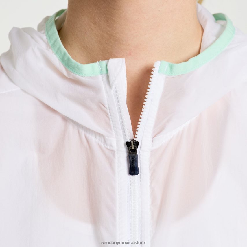 Saucony chaqueta plegable elevate mujer blanco P4B2Z0714