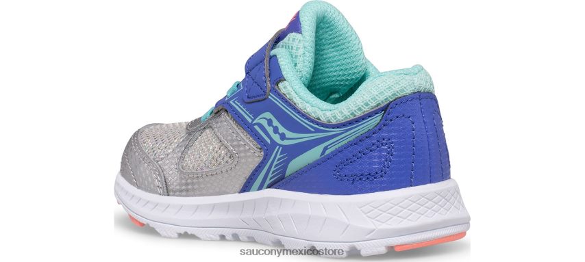 Saucony cohesión 14 aire acondicionado jr zapatilla de deporte niños plata/bígaro/turq P4B2Z0921