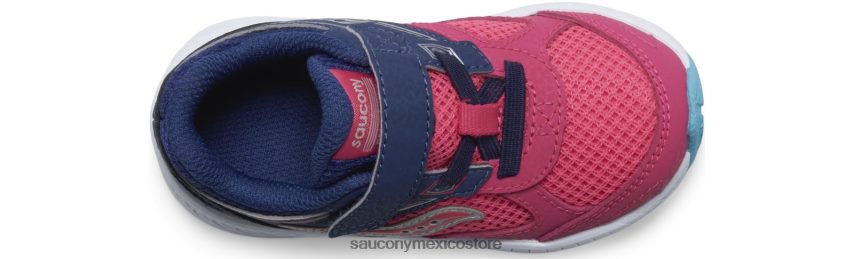 Saucony cohesión 14 aire acondicionado jr zapatilla de deporte niños rosa/azul marino P4B2Z0923