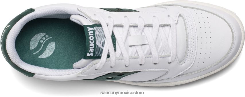 Saucony corte de jazz hombres blanco verde P4B2Z0169