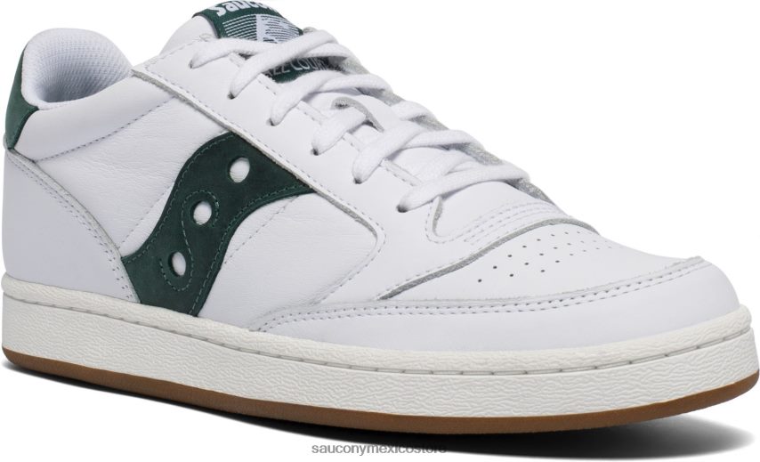 Saucony corte de jazz hombres blanco verde P4B2Z0169