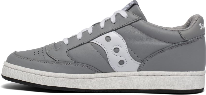 Saucony corte de jazz hombres gris blanco P4B2Z0171