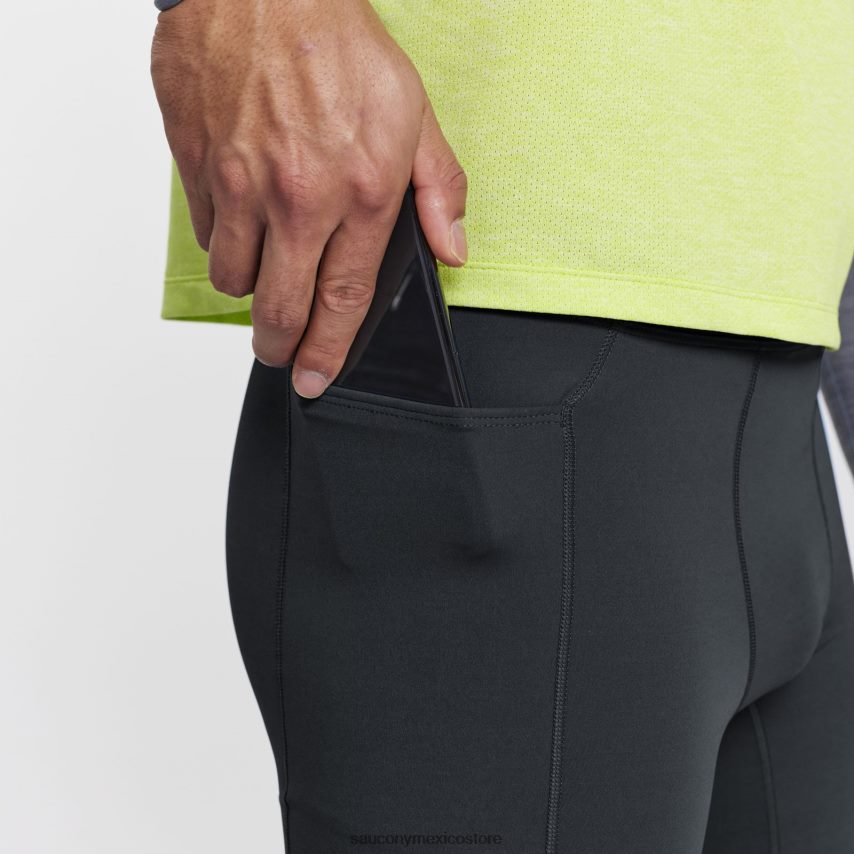 Saucony corto de campana hombres negro P4B2Z0422