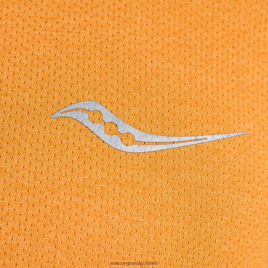 Saucony cronómetro de manga corta hombres brezo de caléndula P4B2Z0319