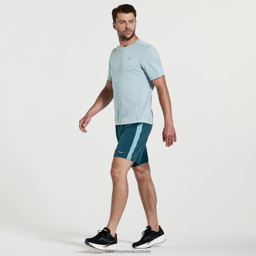 Saucony cronómetro de manga corta hombres brezo de lluvia P4B2Z0320