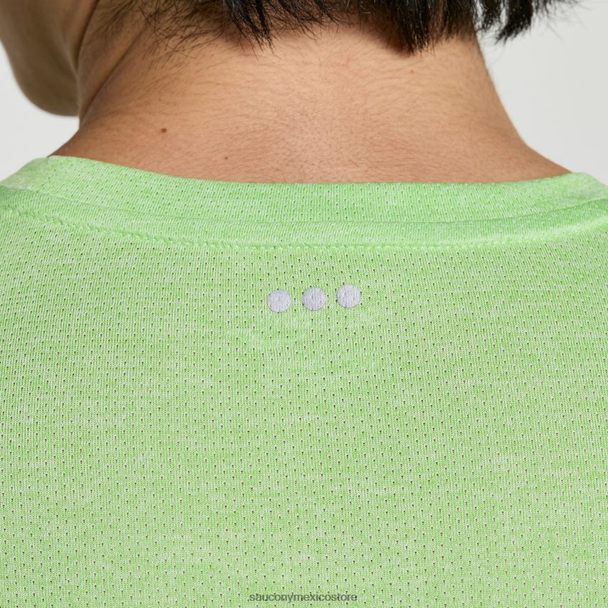 Saucony cronómetro de manga corta hombres brezo invasor P4B2Z0324