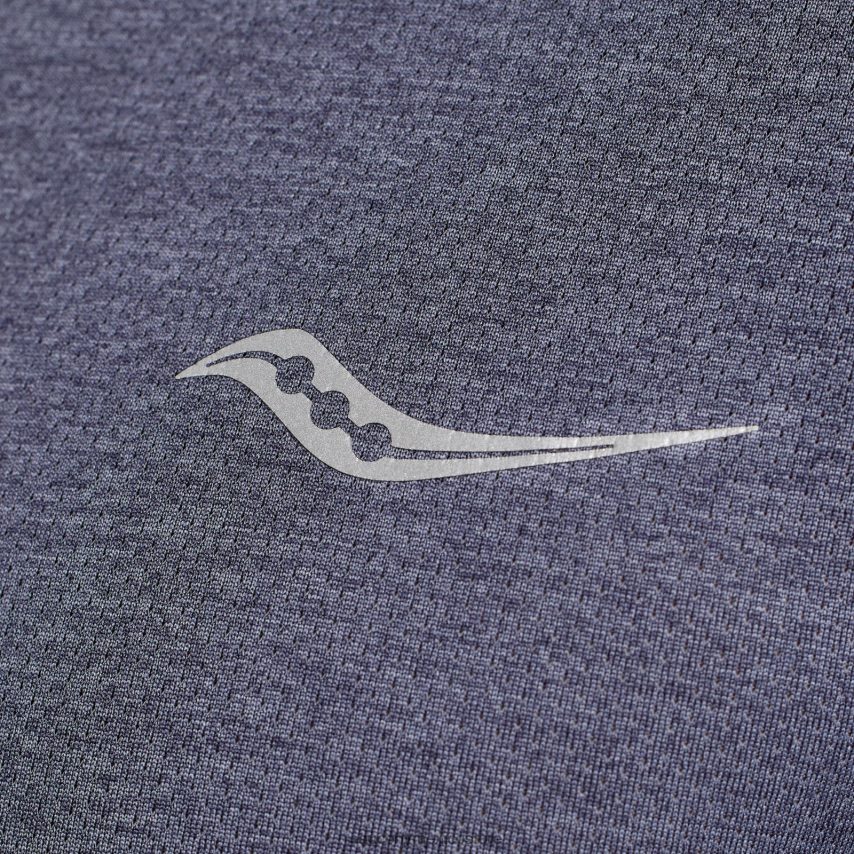 Saucony cronómetro de manga corta hombres horizonte brezo P4B2Z0323