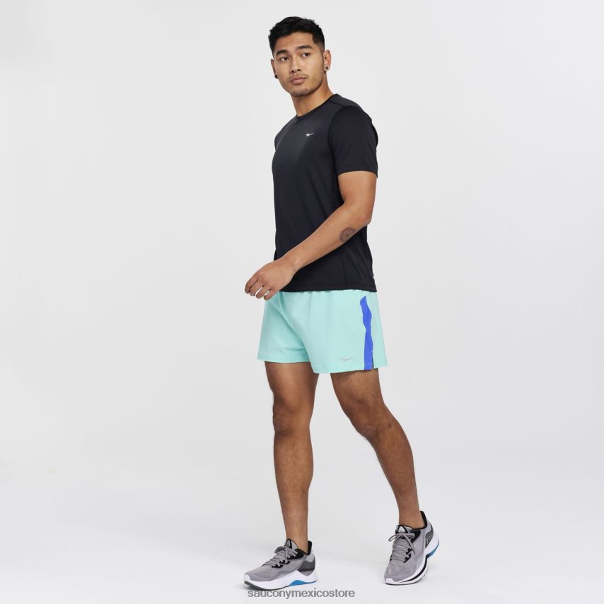 Saucony cronómetro de manga corta hombres negro P4B2Z0321