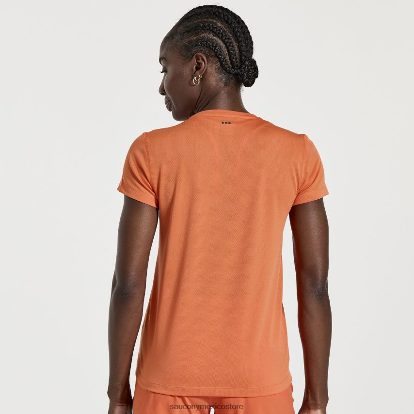 Saucony cronómetro de manga corta mujer ascua P4B2Z0731