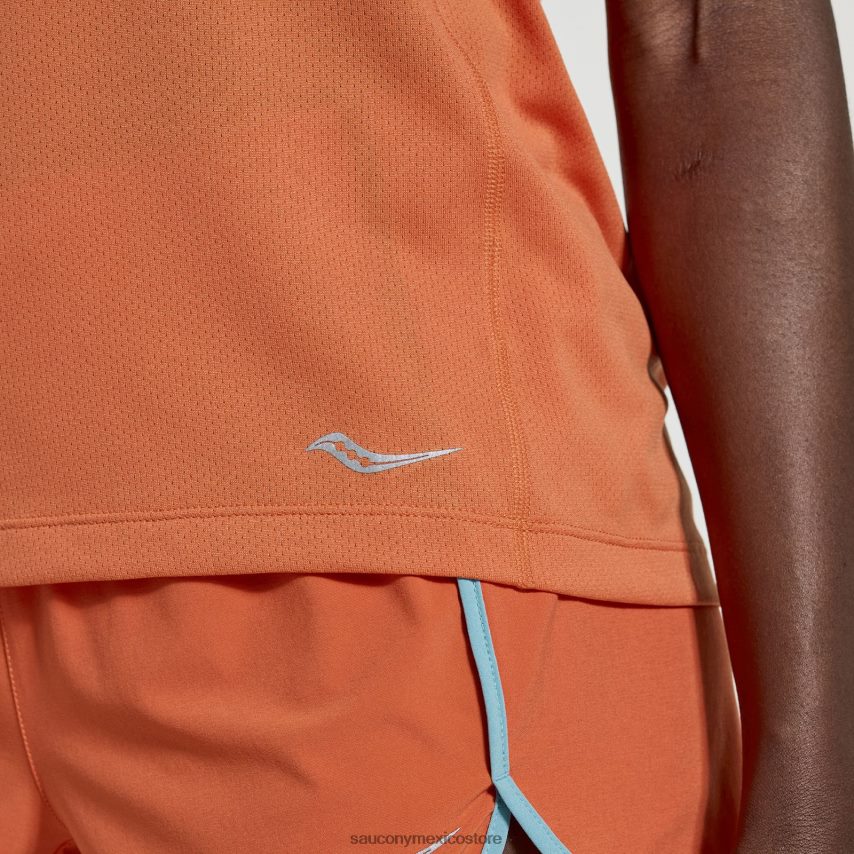 Saucony cronómetro de manga corta mujer ascua P4B2Z0731