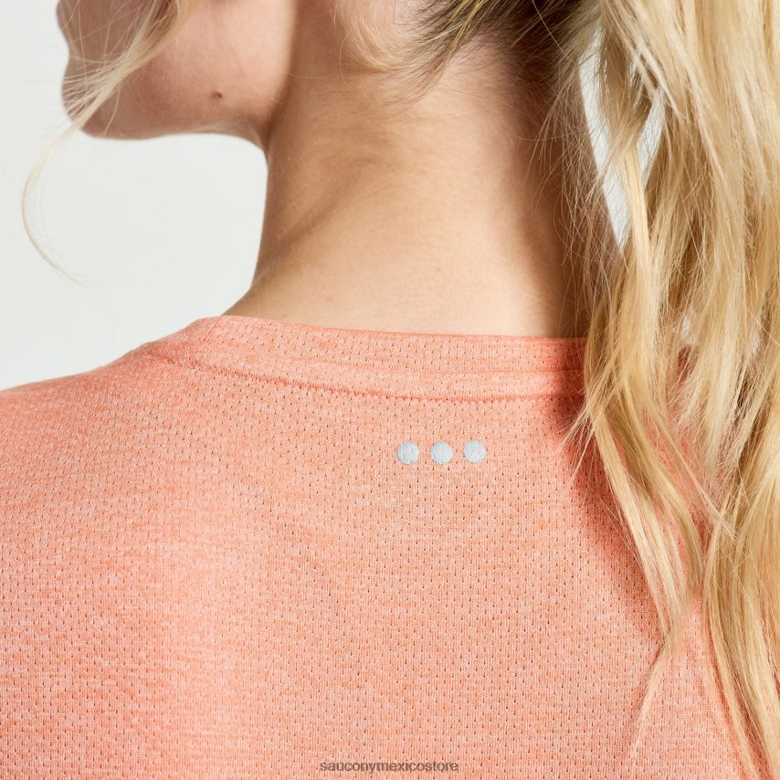 Saucony cronómetro de manga corta mujer brezo cenital P4B2Z0728