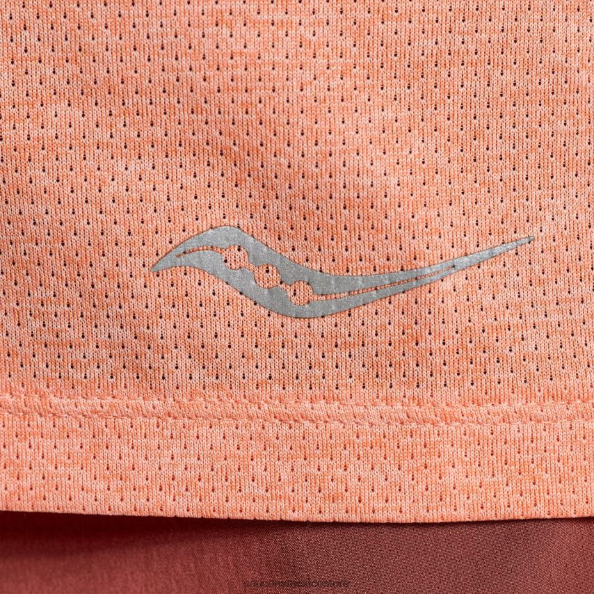 Saucony cronómetro de manga corta mujer brezo cenital P4B2Z0728