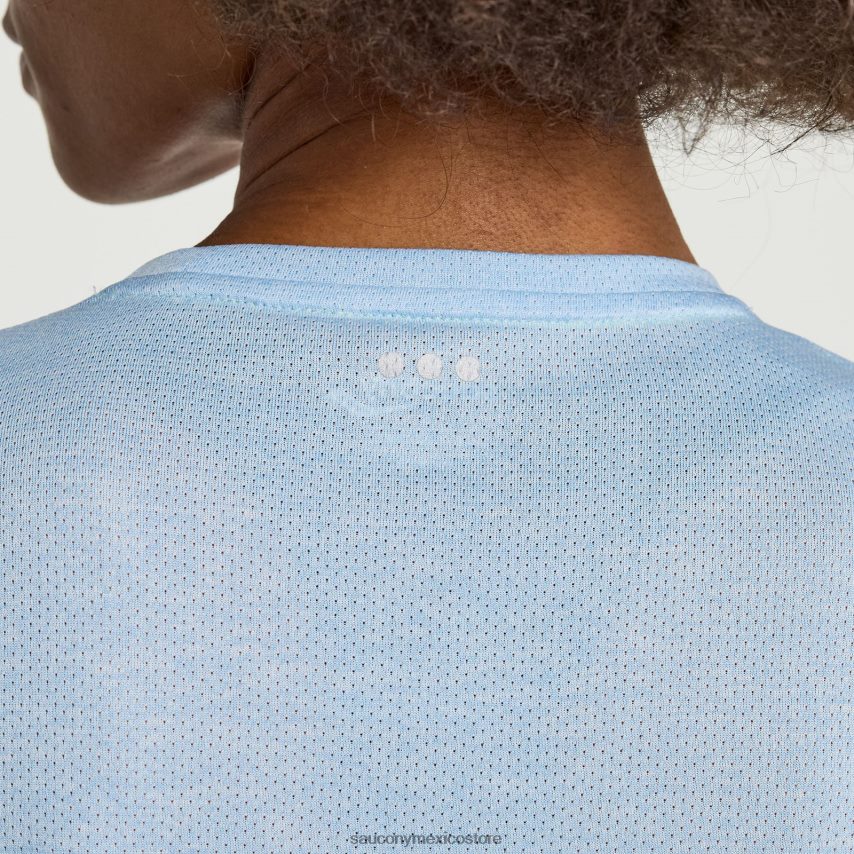 Saucony cronómetro de manga corta mujer brezo de éter P4B2Z0727