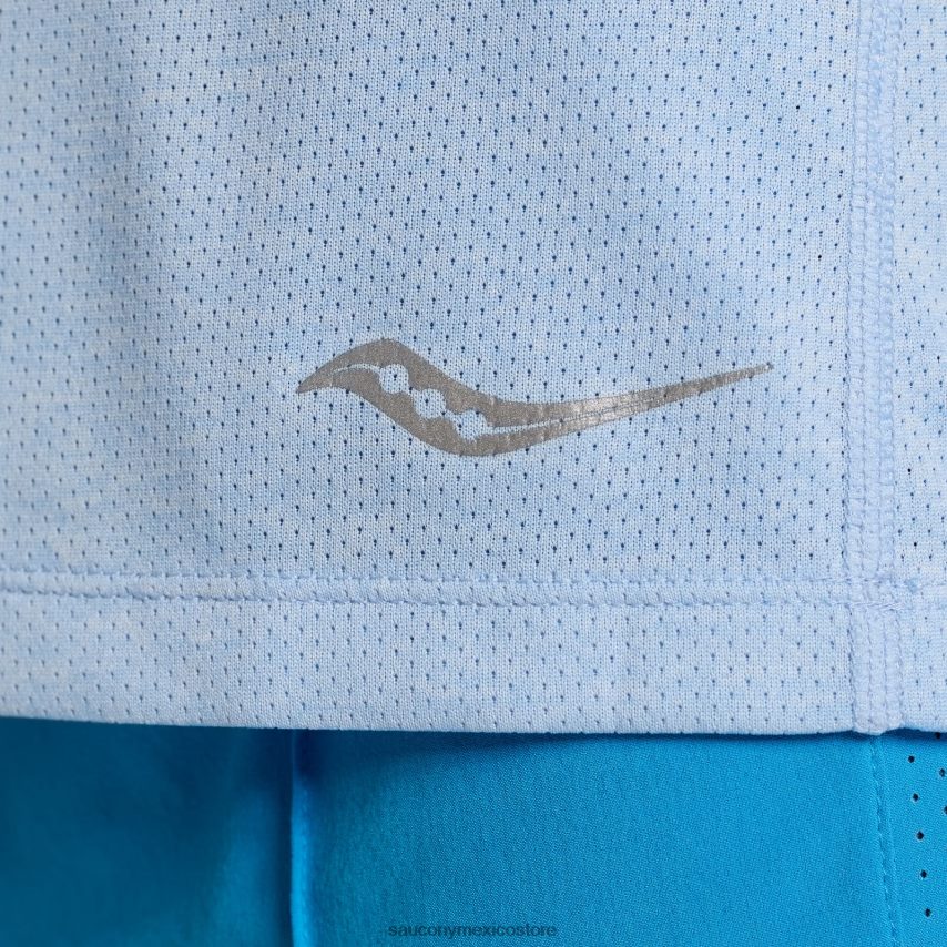 Saucony cronómetro de manga corta mujer brezo de éter P4B2Z0727