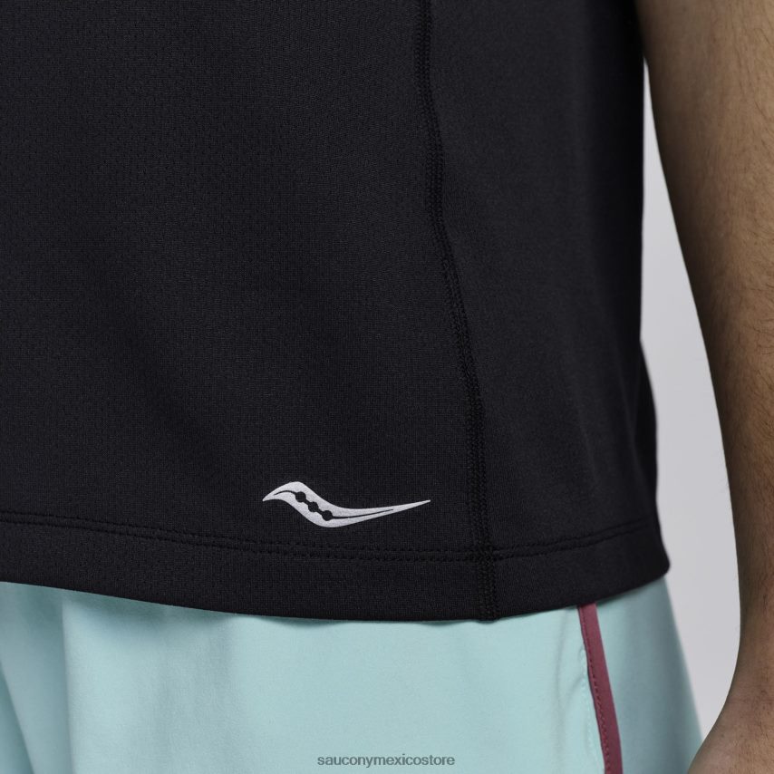 Saucony cronómetro de manga corta mujer negro P4B2Z0729