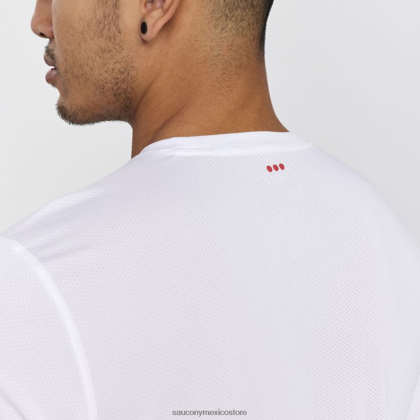 Saucony cronómetro de manga larga hombres blanco P4B2Z0343