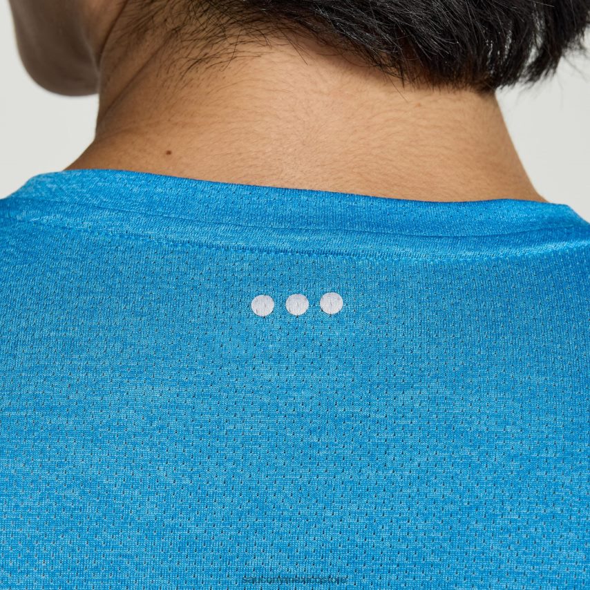 Saucony cronómetro de manga larga hombres brezo azul P4B2Z0339