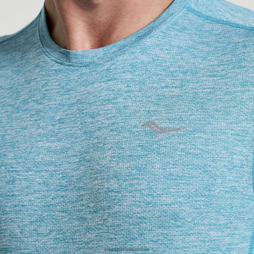 Saucony cronómetro de manga larga hombres brezo turquesa P4B2Z0342