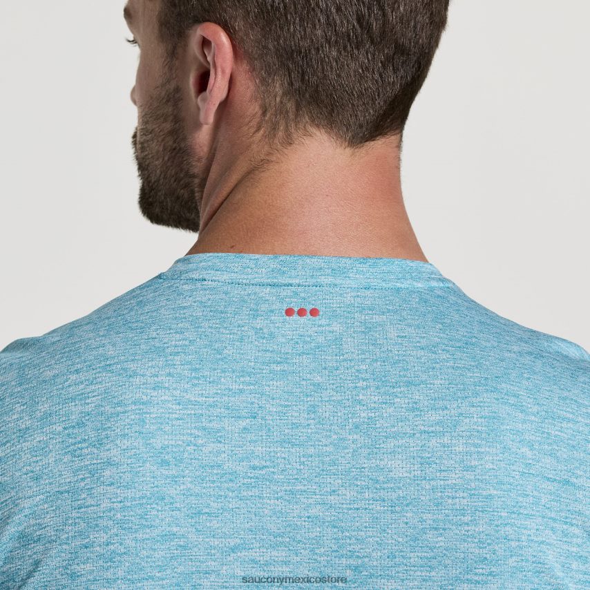Saucony cronómetro de manga larga hombres brezo turquesa P4B2Z0342