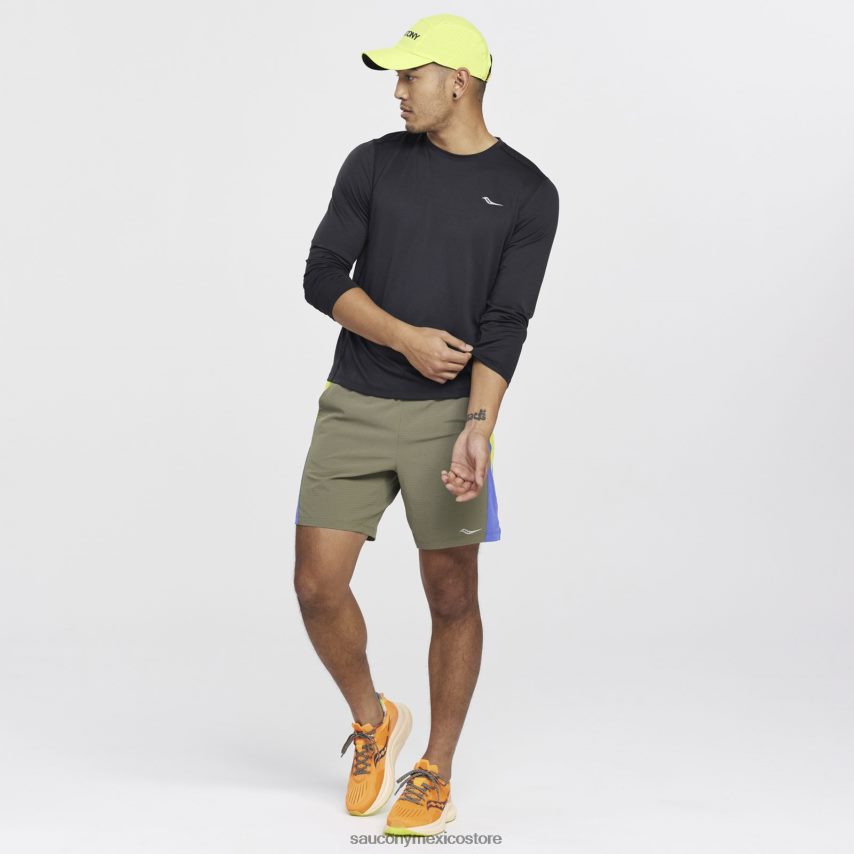 Saucony cronómetro de manga larga hombres negro P4B2Z0337