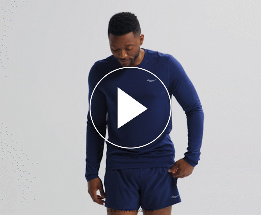 Saucony cronómetro de manga larga hombres sodalita P4B2Z0341