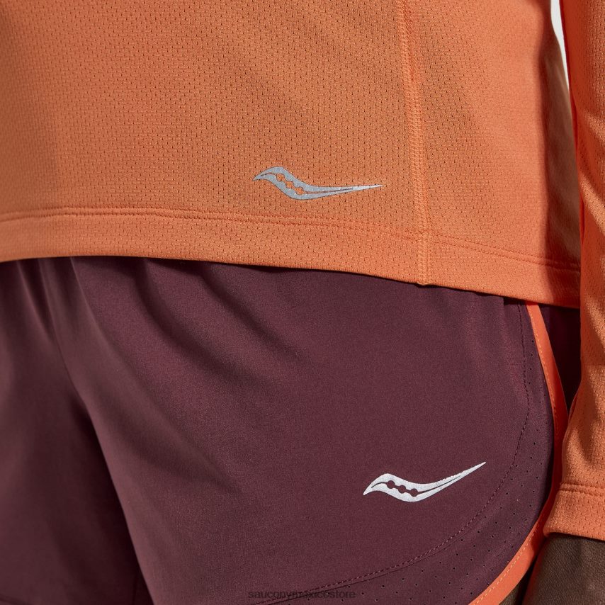 Saucony cronómetro de manga larga mujer ascua P4B2Z0743