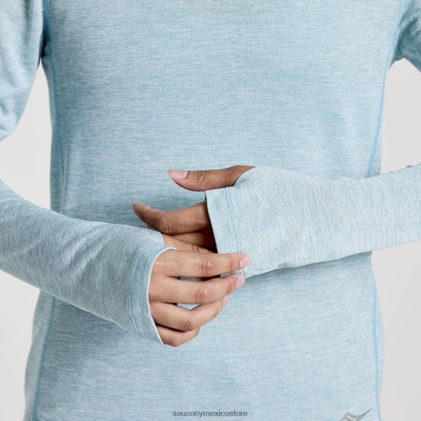 Saucony cronómetro de manga larga mujer brezo de lluvia P4B2Z0745