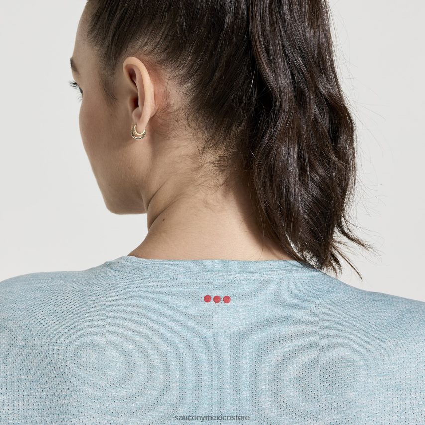 Saucony cronómetro de manga larga mujer brezo de lluvia P4B2Z0745