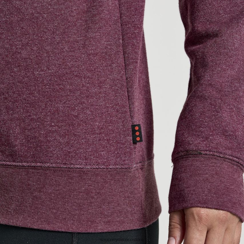 Saucony cuello redondo descansado mujer brezo de piedra P4B2Z0782