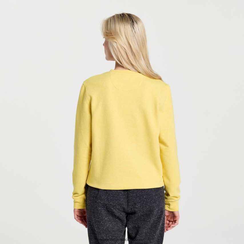 Saucony cuello redondo descansado mujer gráfico de brezo de azufre P4B2Z0776