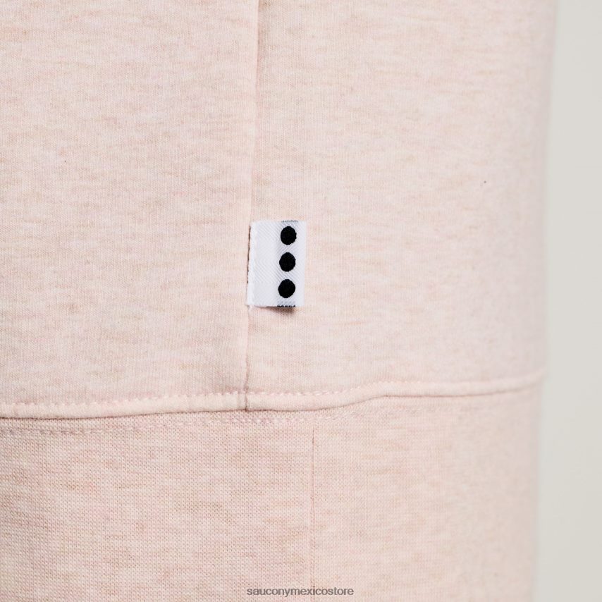 Saucony cuello redondo descansado mujer gráfico sepia rosa brezo P4B2Z0780