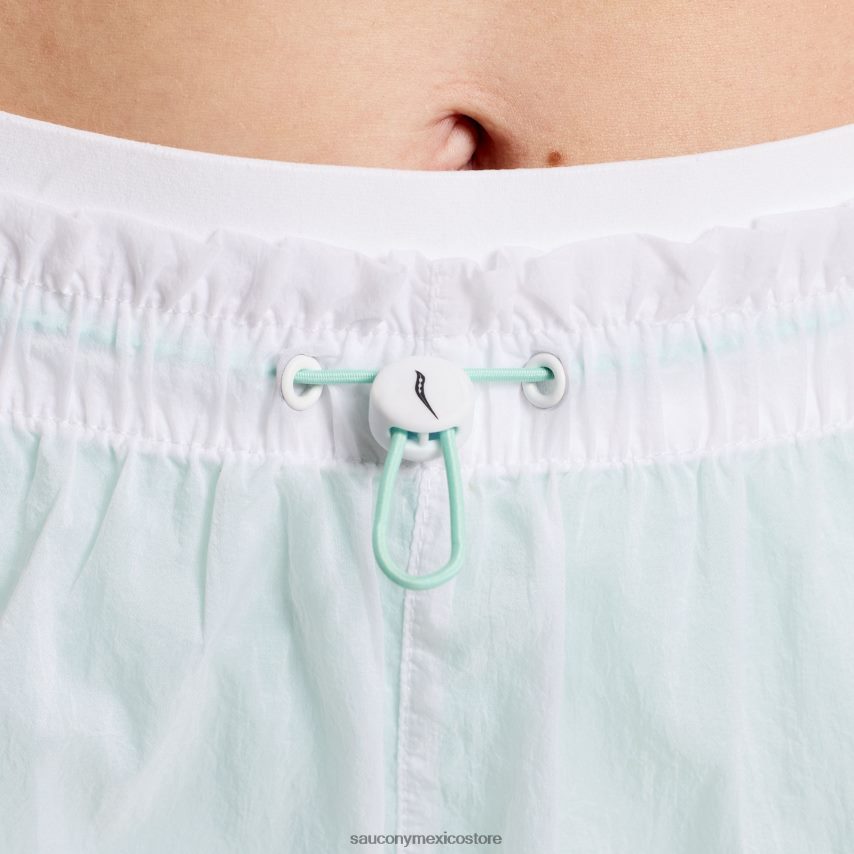 Saucony eleva 4 2 en 1 corto mujer blanco P4B2Z0824