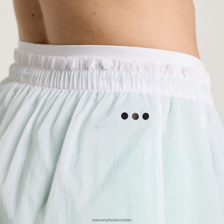 Saucony eleva 4 2 en 1 corto mujer blanco P4B2Z0824