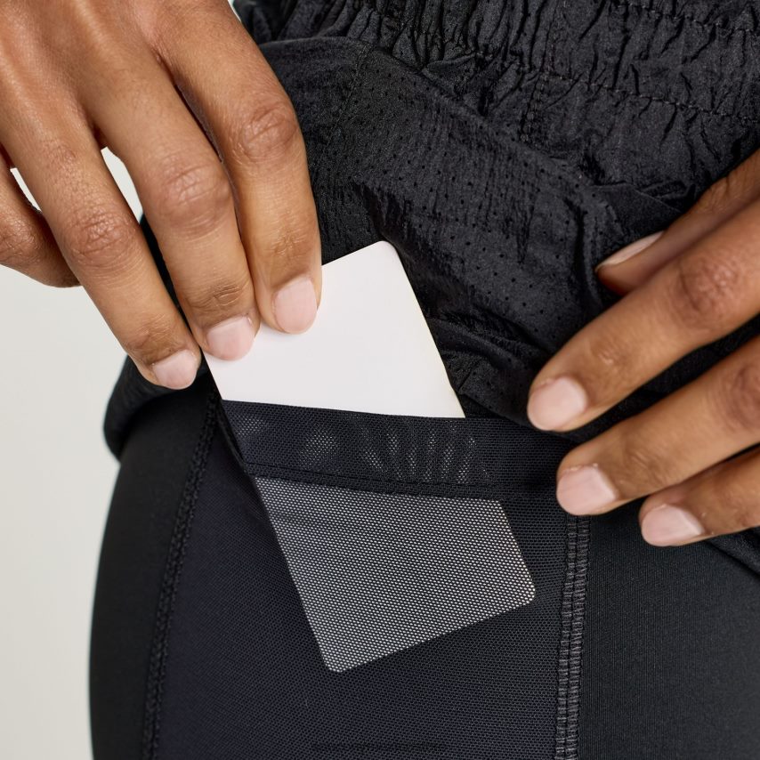 Saucony eleva 4 2 en 1 corto mujer negro P4B2Z0822