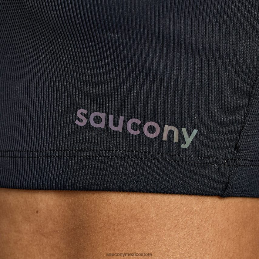 Saucony elevar la parte superior de la cosecha mujer negro P4B2Z0772