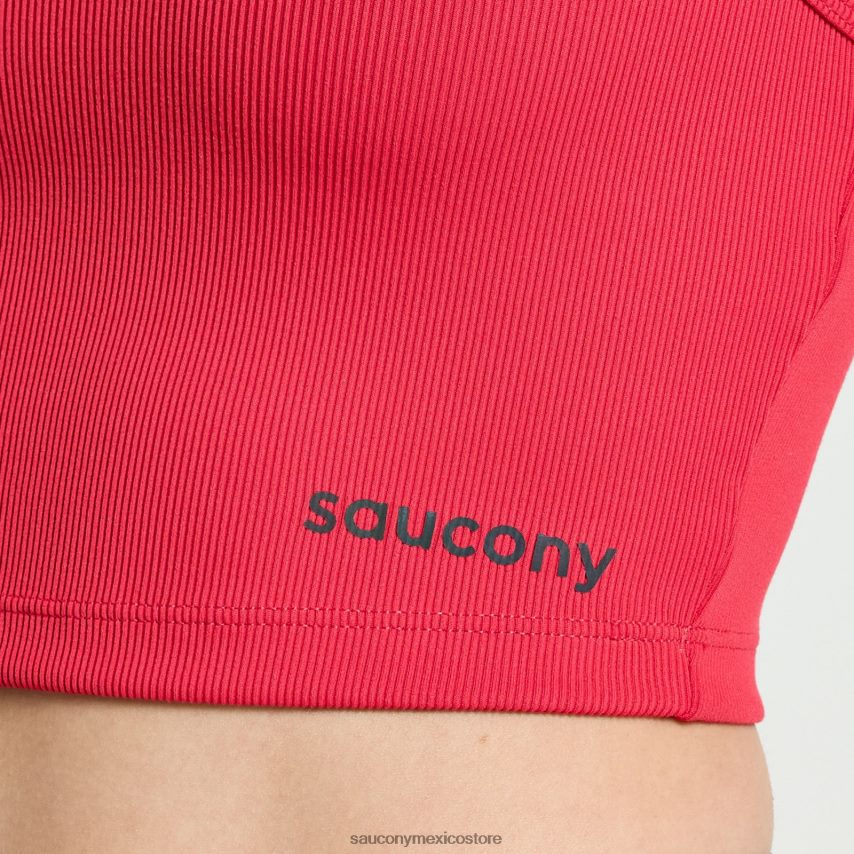 Saucony elevar la parte superior de la cosecha mujer rosa P4B2Z0771